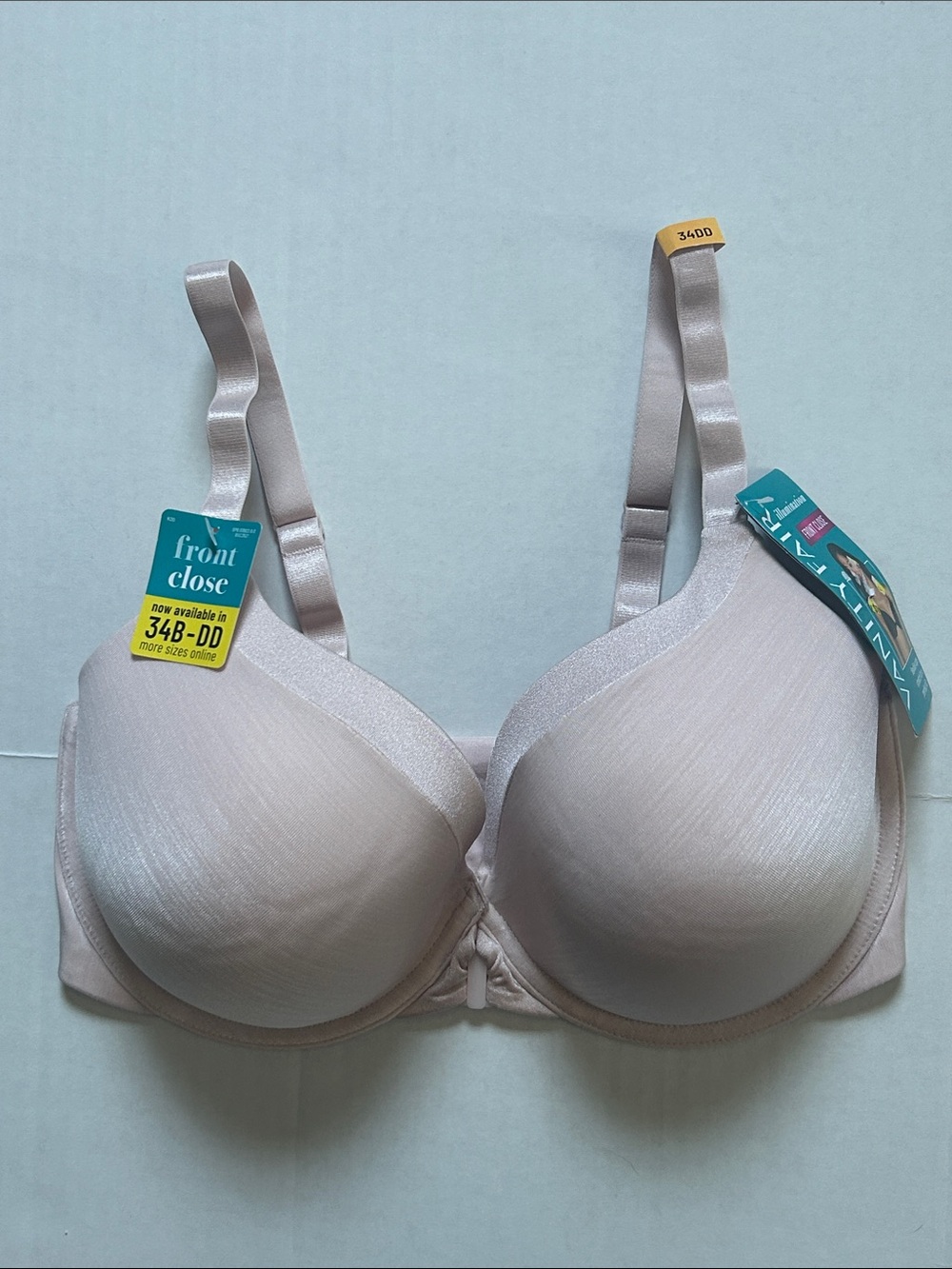 NWT Vanity Fair illumination front closure 3 way convertible bra size 34DD